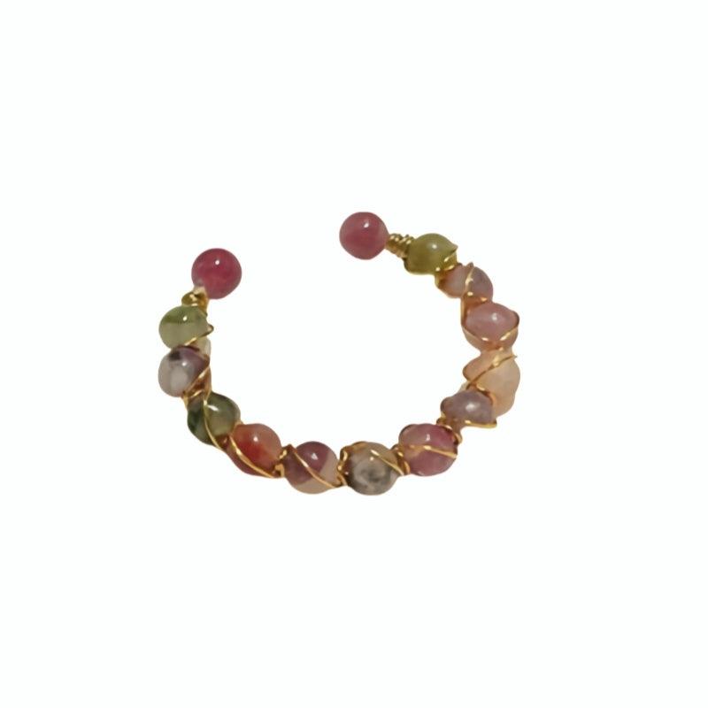 Tourmaline Beaded Ring  LBY125