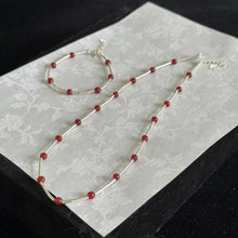 Load image into Gallery viewer,  Agate Bead Necklace,