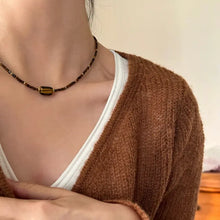 Load image into Gallery viewer, Tiger Eye Necklace Typical Necklace Length