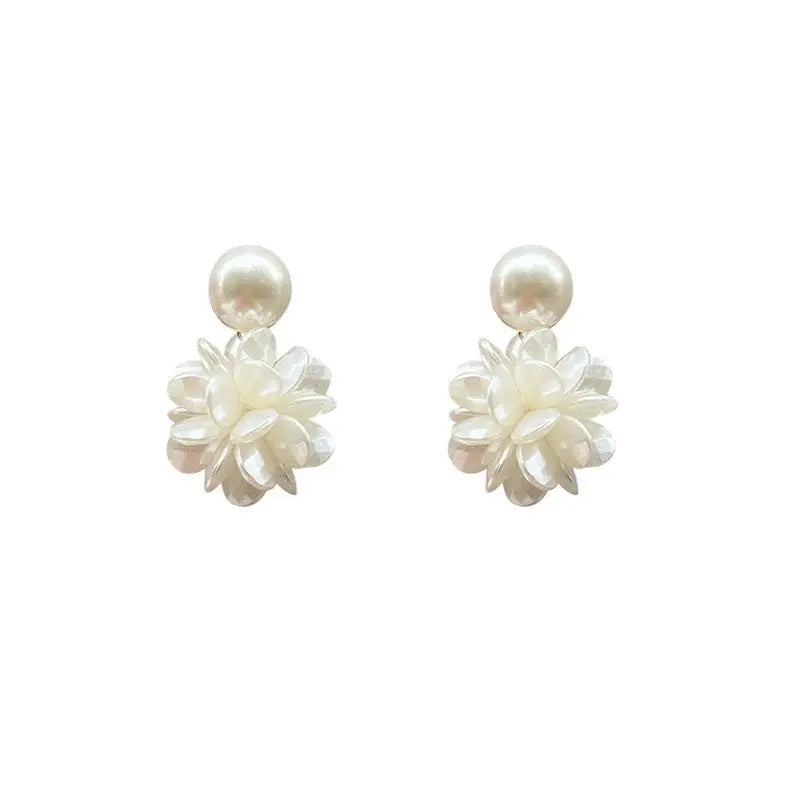 Floral Pearl Earrings, 