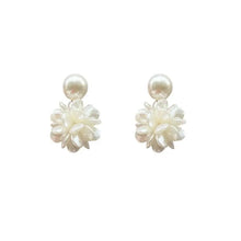 Load image into Gallery viewer, Floral Pearl Earrings, 