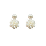 Floral Pearl Earrings French Retro-style Earrings LBY236