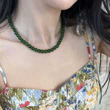 Load image into Gallery viewer, Green Chalcedony Beads Necklace 