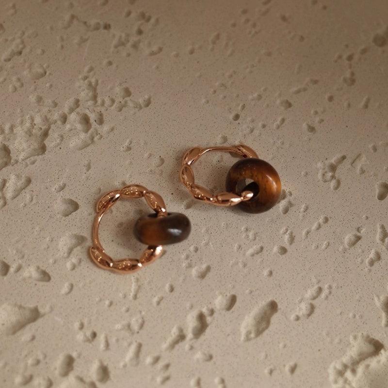 Natural Agate Pendant Earrings  LBY152