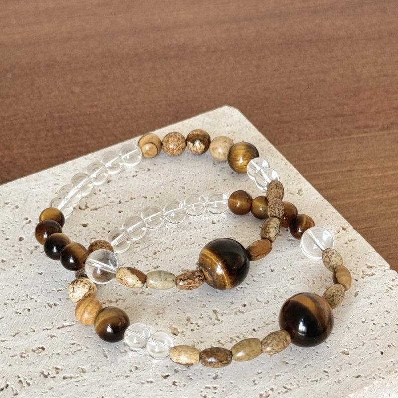 Natural Tiger's Eye Stone Bracelet LBY139