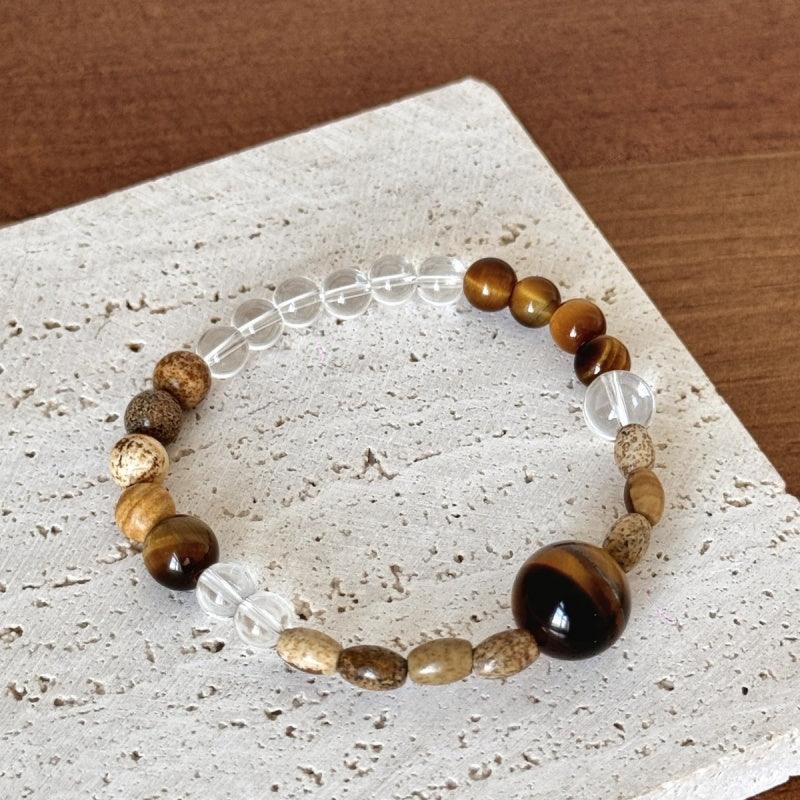 Natural Tiger's Eye Stone Bracelet LBY139