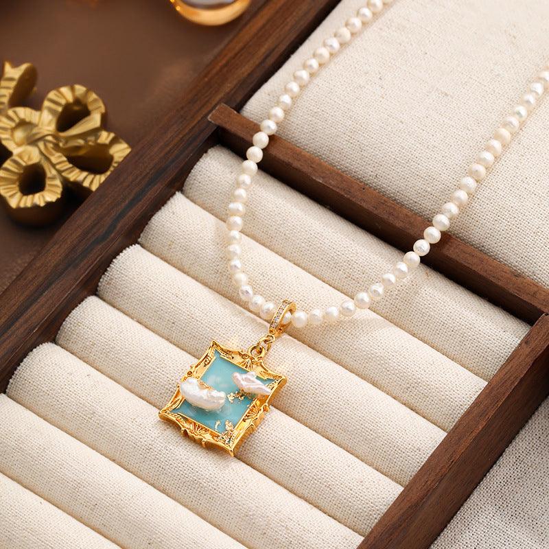 New Autumn/Winter Freshwater Pearl Necklace LBY132