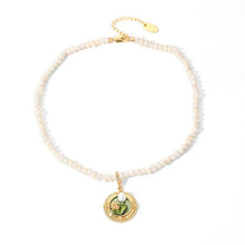 Load image into Gallery viewer, Pearl Camellia Necklace  LBY113