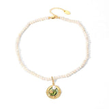 Pearl Camellia Necklace  LBY113