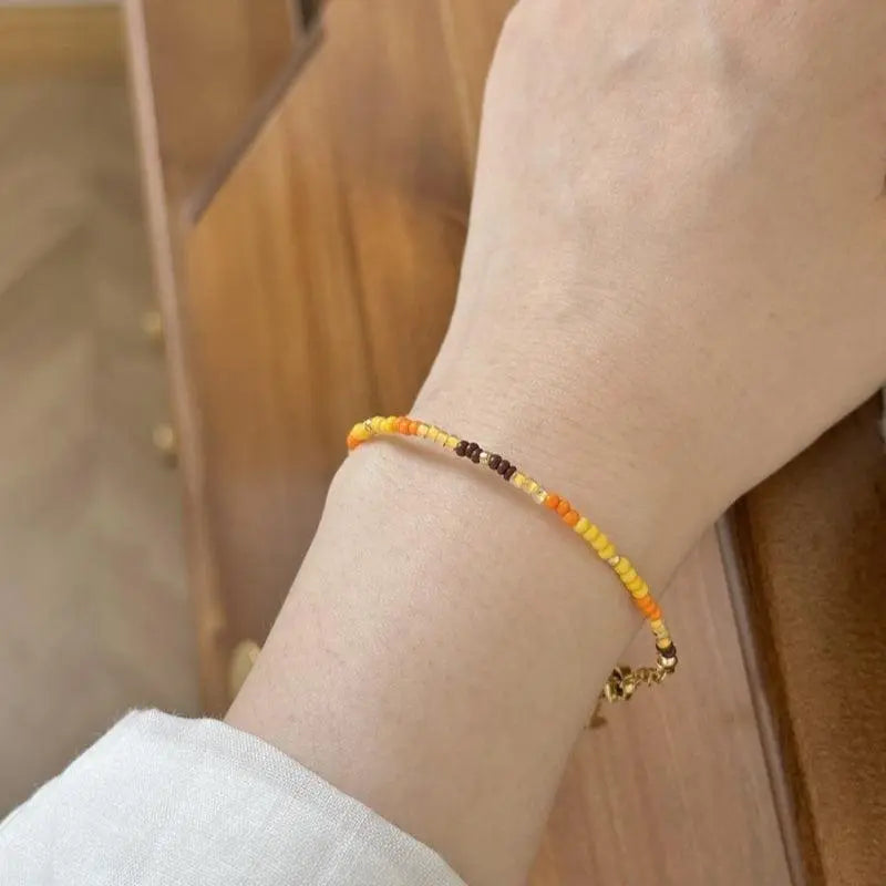 Bead Bracelet Rainbow-Colored Bracelet LBY120 - LBY JEWELRY