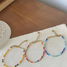 Load image into Gallery viewer, Bead Bracelet Rainbow-Colored Bracelet 
