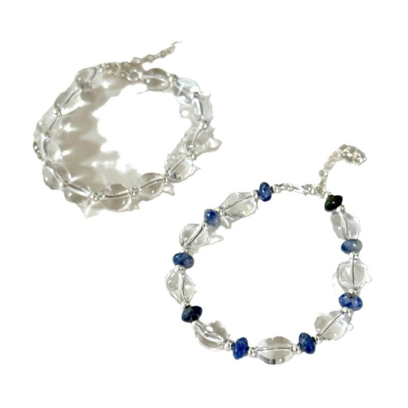 S925 Simple White Crystal Bracelet  LBY115