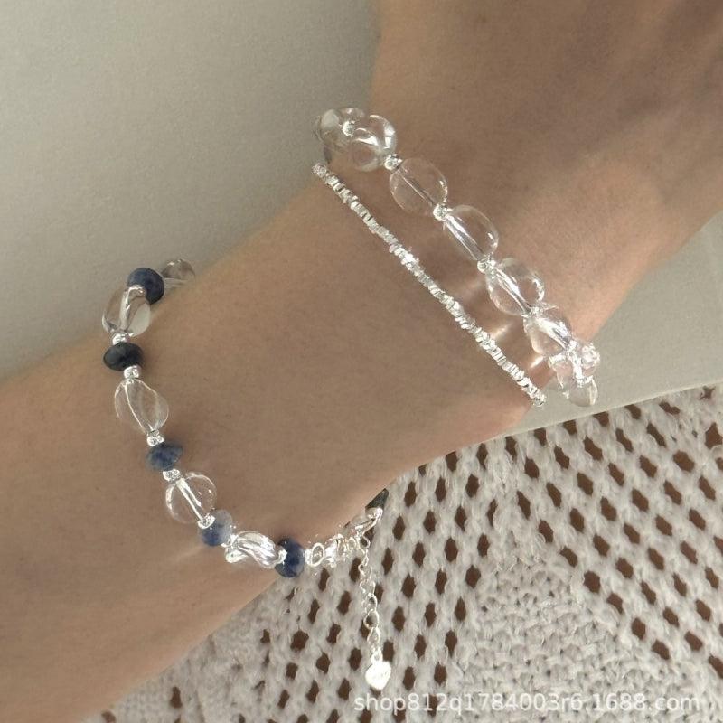 New S925 Simple White Crystal Bracelet  