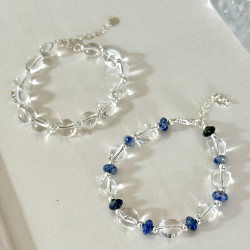 S925 Simple White Crystal Bracelet  LBY115