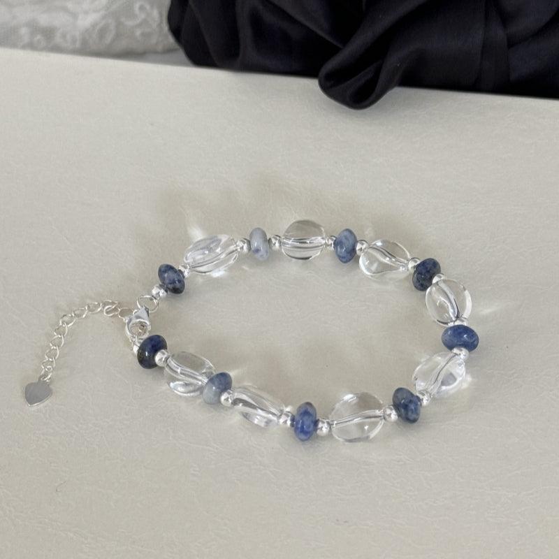 S925 Simple White Crystal Bracelet  LBY115