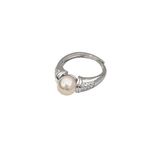 Load image into Gallery viewer, Silver Rings Sterling Silver Rings Pearl Rings Silver Pearl Ring LBY195