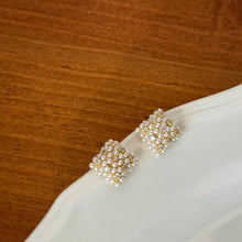 Load image into Gallery viewer, Rhombus-shaped Stud Earrings