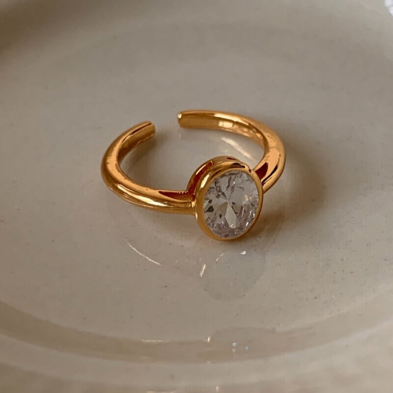 Versatile Gold and Diamond Open Ring 