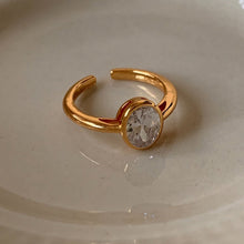 Load image into Gallery viewer, Sun Ring Versatile Gold and Diamond Open Ring  LBY154