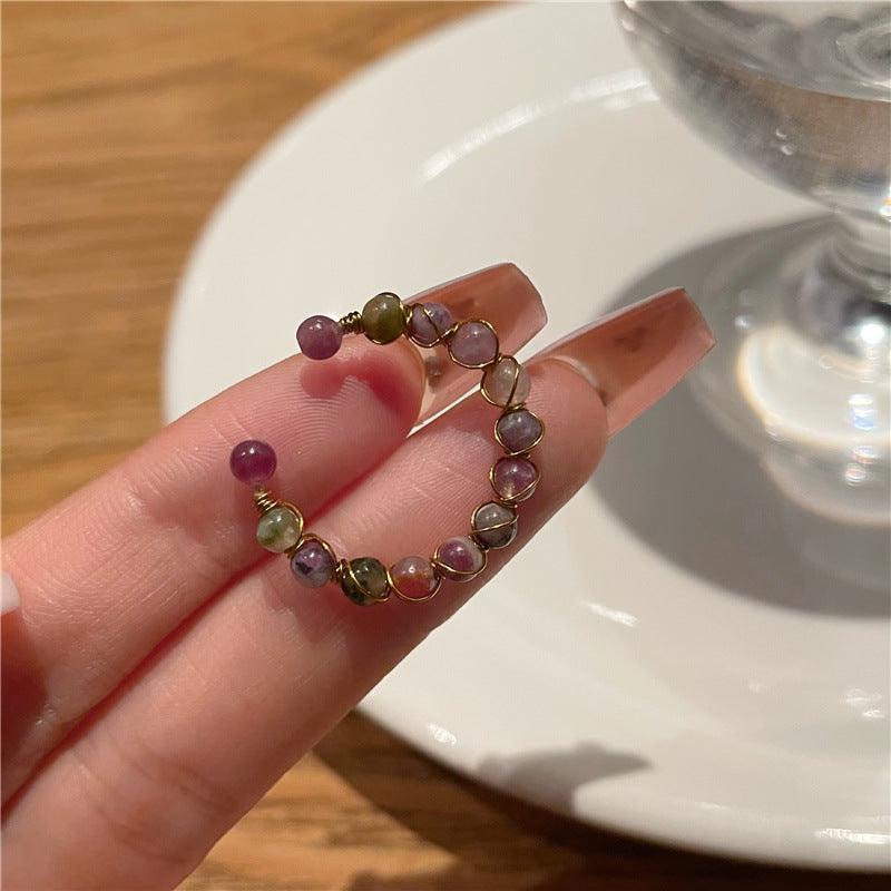 Tourmaline Beaded Ring  LBY125