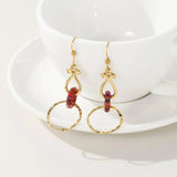Fine Jewelry Earrings Vintage Jewelry with Gourd Design LBY165