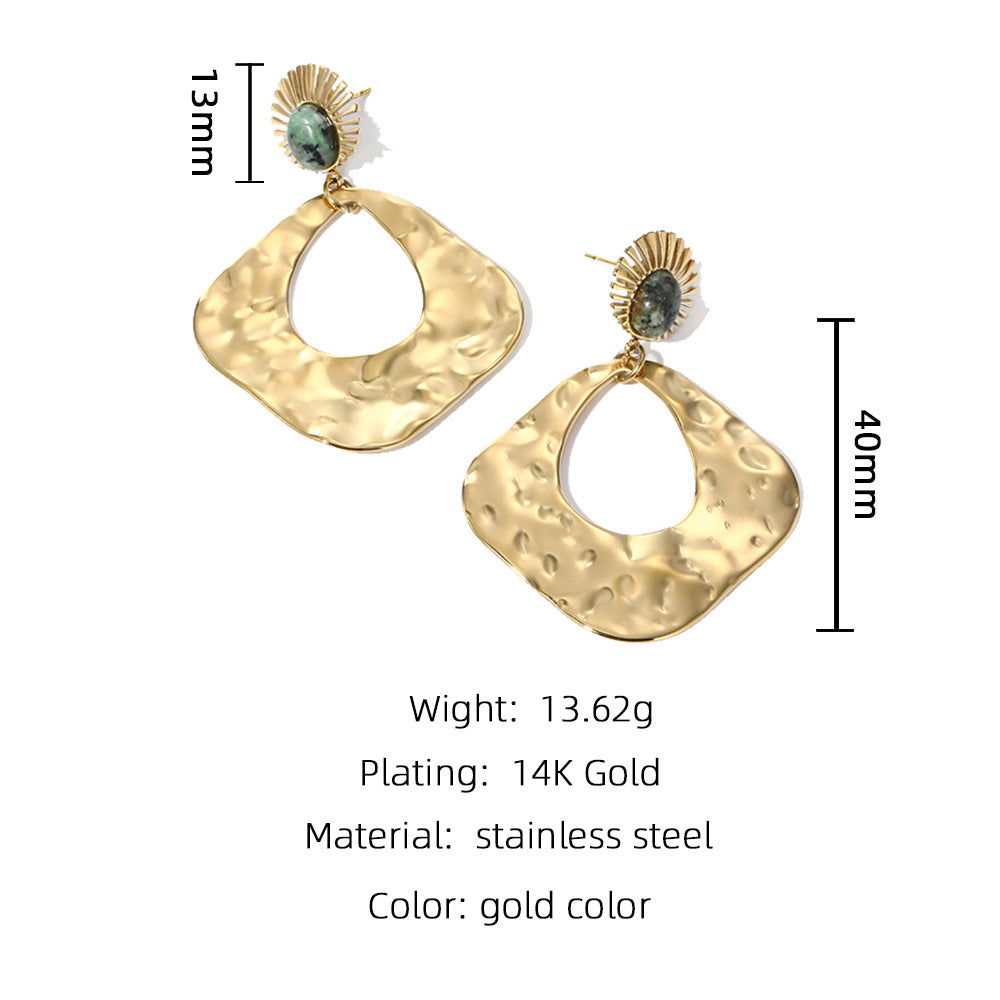 Vintage Earrings with Beat Grain Design  LBY163