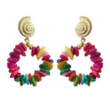 Handmade Earrings Vintage Colorful  Charming looking LBY173