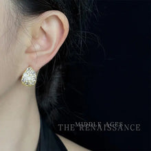 Load image into Gallery viewer, Antique 14k Gold Earrings Colorful Looking