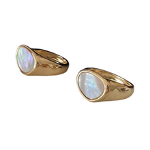 Load image into Gallery viewer, Vintage Rings White Mother-of-Pearl Adjustable Ring LBY161