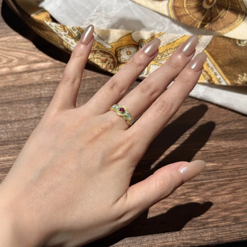 Vintage Silver Ring, Silver Earrings For Women, 