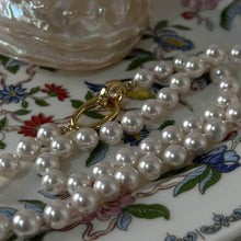 Load image into Gallery viewer, Vintage Pearl Necklace White Pearl Necklace  LBY156