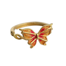 Load image into Gallery viewer, Butterfly Rings, Butterfly Engagement Ring