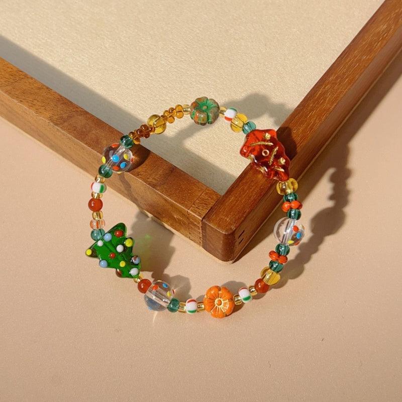 Glass Christmas Bracelet  LBY112