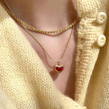 Load image into Gallery viewer, Red Heart Necklace LBY157