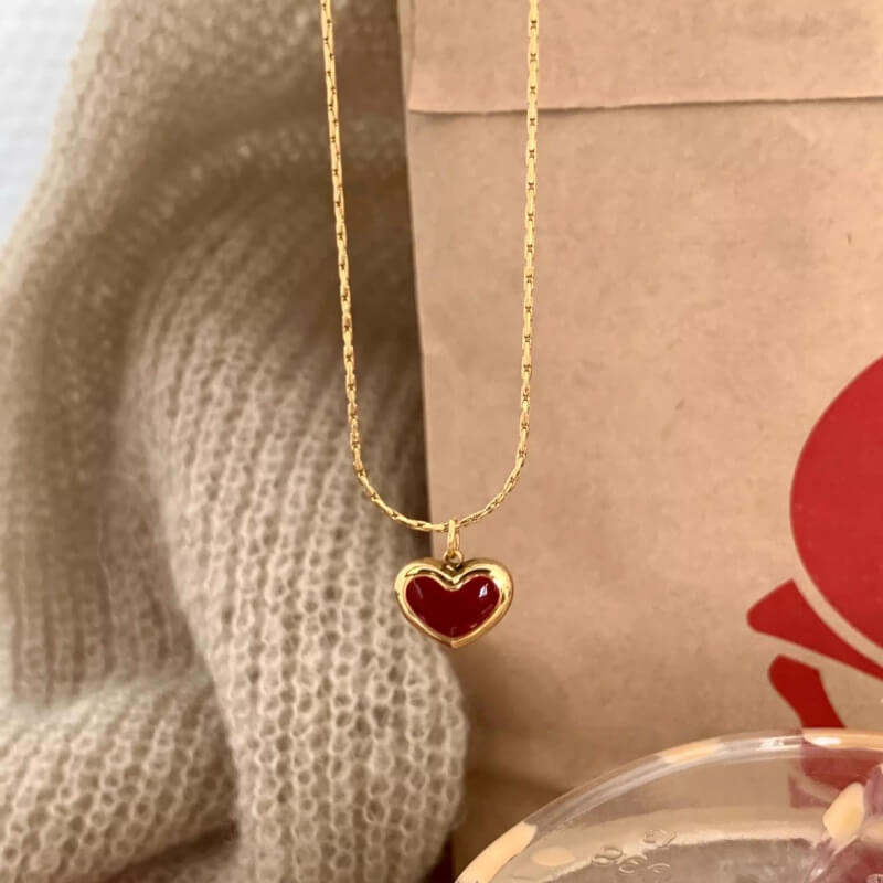 Red Heart Necklace LBY157